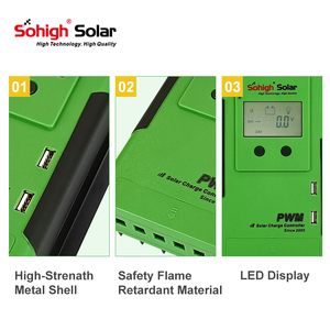 12v 24v 30A 40A off grid 10kw 40amp sistema di batterie al litio carica di alimentazione mini regolatore di carica solare pwm - Product Image 5
