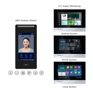 LEELEN hotel di controllo di accesso riconoscimento facciale cloud sistema di interfono visivo 7 pollici HD touch screen tcp / ip