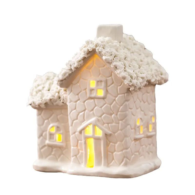Scarponi da neve modello di casa con la luce del LED in ceramica inaugurazione della casa nuova casa layout creativo decorazione artigianato