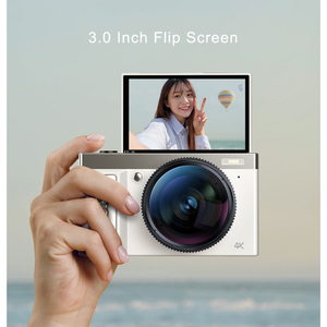 กล้องวิดีโอ4K พร้อมหน้าจอพลิกขนาด3.0นิ้ว IPS 16X การซูมดิจิตอลที่มีเซ็นเซอร์ CMOS - Product Image 2
