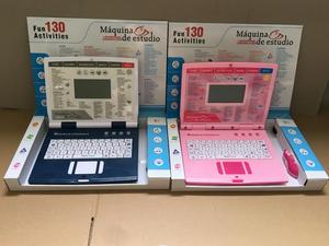 Elektrische Lernmaschine Laptop Englisch Spanisch 130 Funktionen Lernen Lernspiel zeug Computer Mit Ladegerät Maus Für Kinder