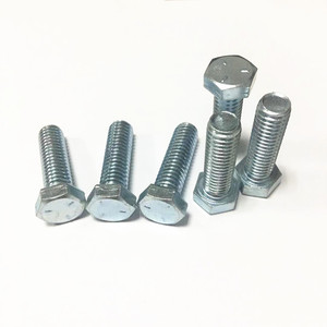 6/17 -14 yüksek yoğunluklu Carbon karbon çelik galvanizli altıgen cıvata sınıf 2 sınıf 5 sınıf 8 ASME/ANSI B18.2.1 - Product Image 1