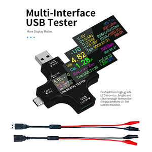 Kit de probador USB tipo C multifuncional, multímetro Digital LCD, corriente de voltaje, temperatura de capacidad - Product Image 4