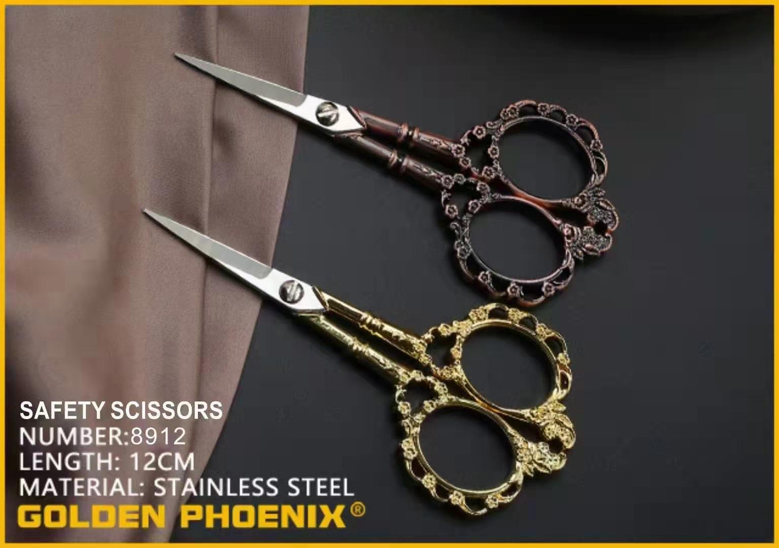 ZINC ALLOY handle craft scissors household small yarn scissors mini scissors 1.5MM 2CR13