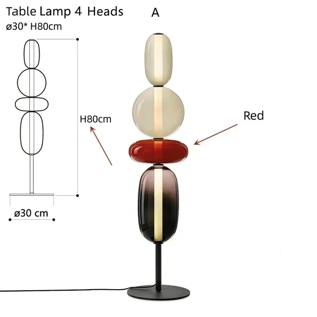 Table lamp 4 Heads E