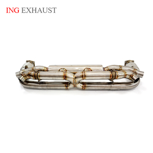ING fabrika en iyi fiyat Porsche için komple egzoz 911 991.2 Turbo S 2015-2017 3.8T iniş borusu ve Catback ile - Product Image 1