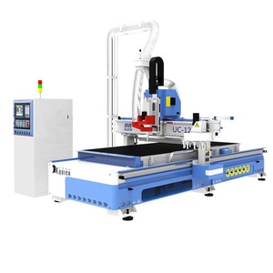 Hina mesa de trabajo de carga y descarga automática nuevo enrutador de máquina de corte CNC ATC anidado automático