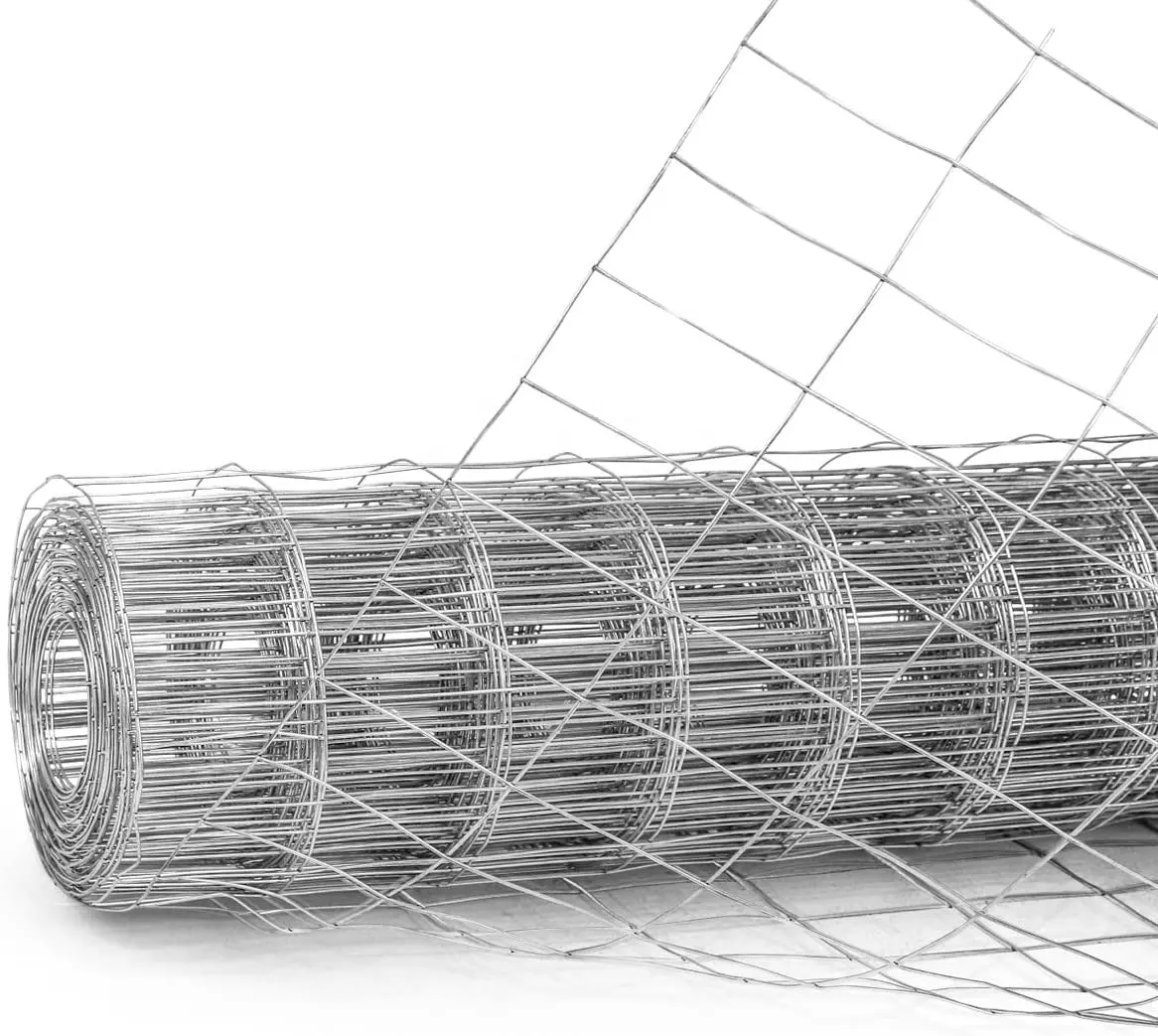 Cercado galvanizado para ganado, malla de alambre anudada de 8/10/15 ~ 150cm x 50m, malla de alambre de 3mm/2,5mm para ovejas, ciervos y ganado