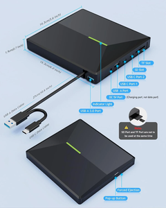 多功能外置光驱USB3.0型c SD tf卡u盘光盘 +/-Rw驱动器读取器和写入器Dvd驱动器 - Product Image 6