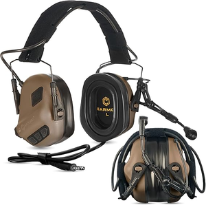 หูฟังฝึกภาคสนาม M32 IP65 ป้องกันสัญญาณรบกวน EMI/RFI สำหรับยิงปืนทางยุทธวิธี พร้อมไมโครโฟน - Product Image 3