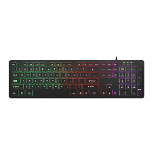 Tastiera per Laptop cablata luminosa personalizzazione della tastiera a 104 tasti OEM X02 carattere Usb Desktop Laptop Notebook Teclado Notebook RGB - Product Image 1
