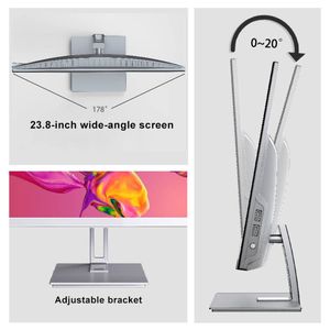 Precio de fábrica Computadora de escritorio con pantalla táctil todo en uno de 23,8 pulgadas Panel integrado PC Computadoras todo en uno - Product Image 4