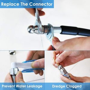 Áp lực máy giặt cống <span class=keywords><strong>jetter</strong></span> góc xoay nút cống làm sạch bộ phận thiết bị làm sạch vòi phun Kit - Product Image 4