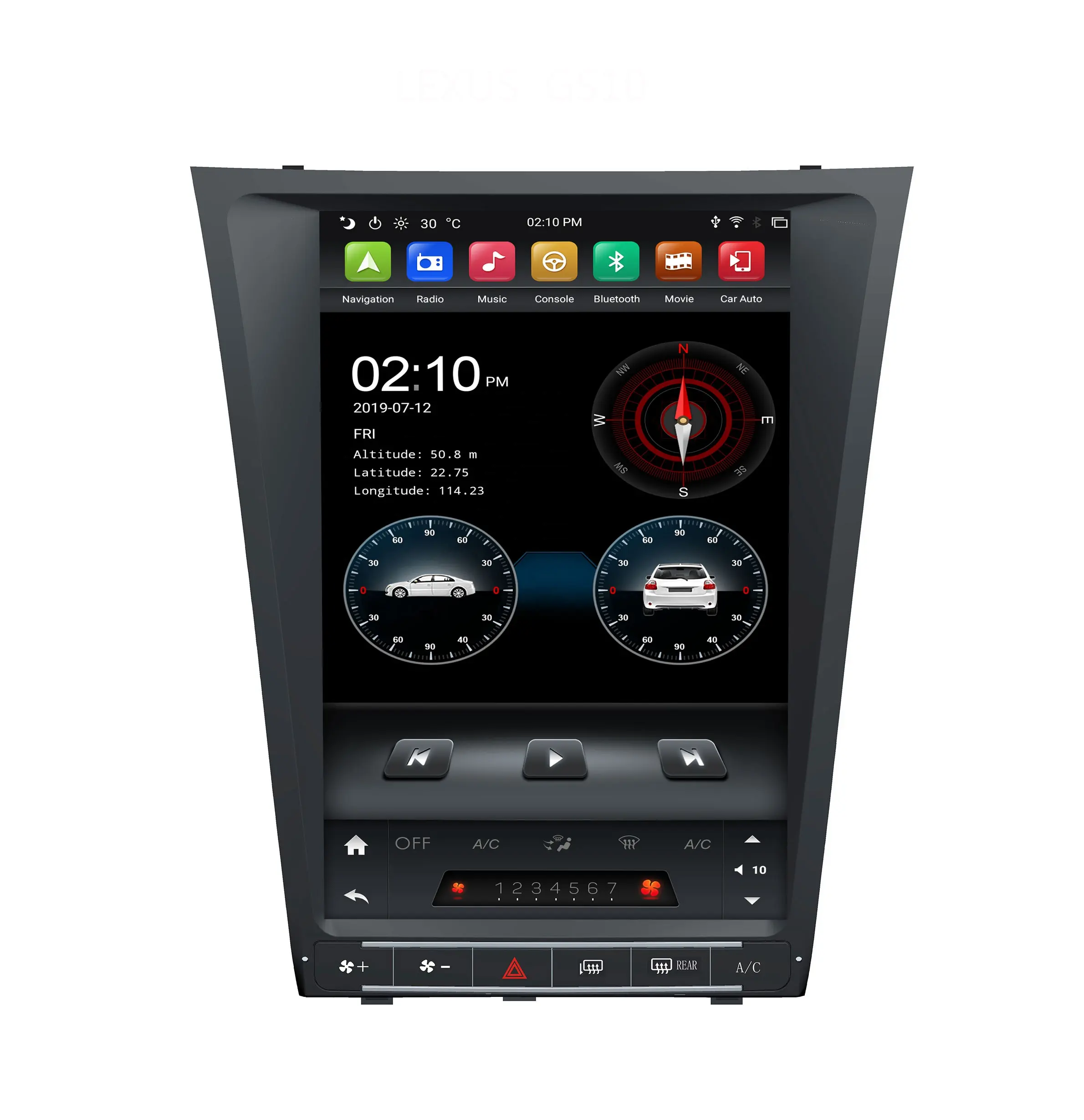 Klyde завод 4 Гб + 32G/64G Android 9 Тесла стиль вертикальный экран автомобильный Dvd плеер Gps навигации для Lexus GS300/GS460/GS450/GS350
