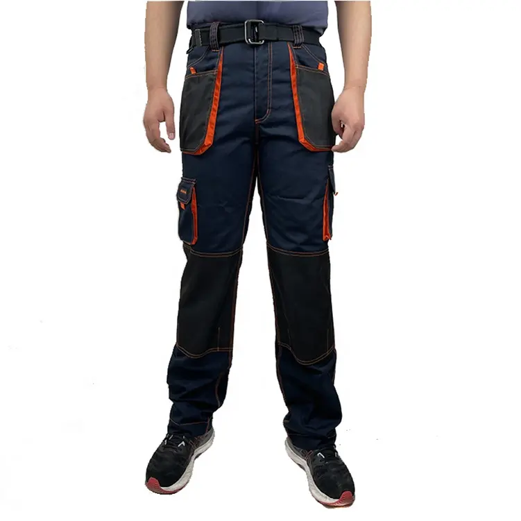 2024 usine personnalisé pantalon de travail baggy mode nouveaux styles hommes vêtements de travail hommes hydrofuge cargo pantalon avec genouillères
