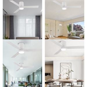 Controllo vocale intelligente Tuya Alexa Google 42 pollici 48 pollici 52 pollici compensato 3 pale <span class=keywords><strong>Led</strong></span> ventilatore da soffitto con luce - Product Image 6