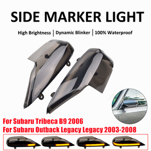 LEDแบบไดนามิกไฟเลี้ยวไฟแสดงสถานะกระจกมองหลังสําหรับSubaru ForesterมรดกOutback 2003-2008 ด้านข้างกระจกกระพริบ - Product Image 2