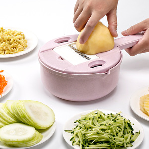 Yeni çok fonksiyonlu Fullstar meyve sebze kesicisi-Spiralizer çelik gıda rende kesici ve dilimleme manuel 7 mutfak için Set - Product Image 1