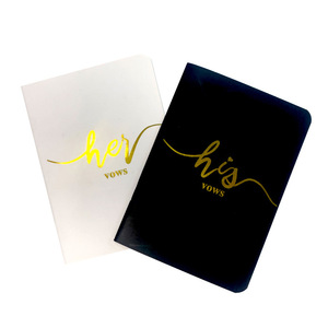 1 Set of Two <strong>Vow</strong> <strong>Books</strong> His and Hers <strong>Vow</strong> <strong>Books</strong> With a Gold Foil Design Elegant His and Her <strong>Vows</strong> <strong>Book</strong> Color White and Black