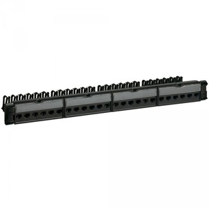 033562 1U FTP CAT6 24端口RJ45连接器8触点LCS2网络配线板机架安装梯形插孔服务器机架机柜 - Product Image 1