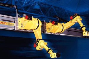 Fanuc M-10iD/8L 6轴工业机器人码垛机器人精确快速处理，带4-10米Fanuc机器人直线导轨 - Product Image 4