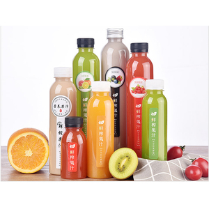 300ml 350ml 400ml 500ml PETカスタマイズ丸型プラスチックジュース飲料ソフトドリンクボトル