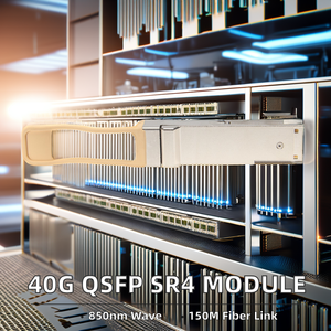 40G QSFP <strong>SR4</strong> 850Nm 150M MPO/MTP Optical Transceiver for FTTH Compatible with Multiple Brands Fiber Optic Transceivers Module - Product Image 5