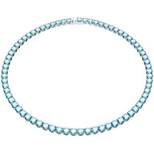 Blue Crystal, Rhodium Finish