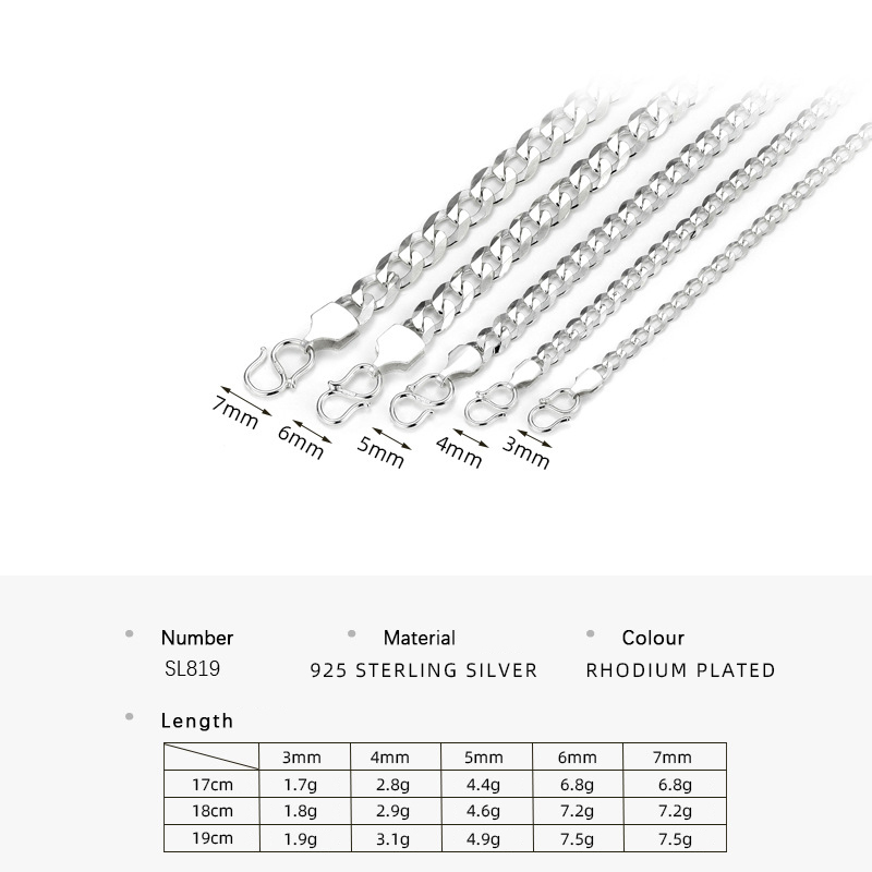 SL819 Placcato Rodio