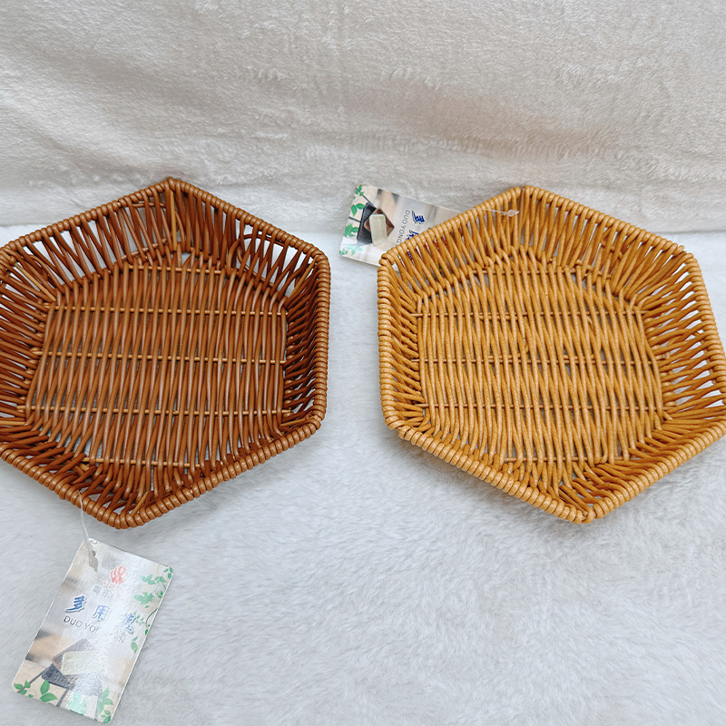 Shallow hexagonal plate 18*4cm