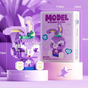 Uyumlu elmas Mirco parçacık 3D modeli karikatür rakamlar monte oyuncak inşaat blokları - Product Image 6