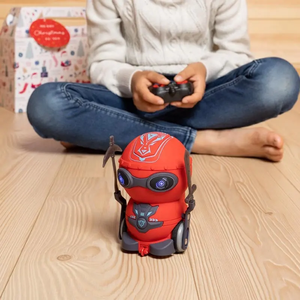 ZG Remote Control Battle <strong>Robot</strong> Toy Kids 360 Degrees Spinning Acousto-optic <strong>Rc</strong> <strong>Fighting</strong> <strong>Robot</strong> Remote Control with Weapon - Product Image 4