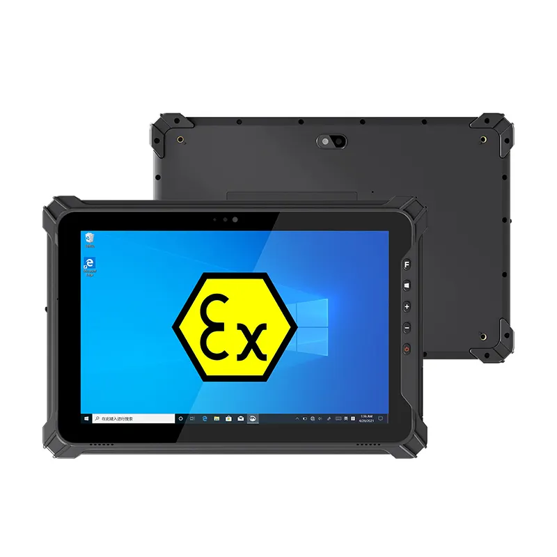Tableta industrial ATEX ZONE2 IP65 de 10 pulgadas, tableta resistente al agua para mina de carbón, escáner de código de barras, tableta PC resistente
