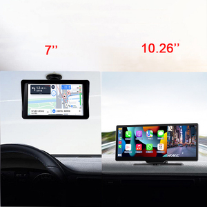 Taşınabilir dash montaj kablosuz Apple CarPlay ekran GPS araba kamyon RV evrensel dokunmatik kontrol ekranı Android otomatik 10.26 7 inç - Product Image 1
