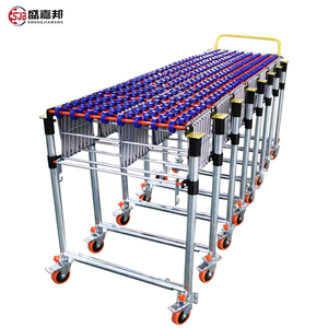 SJB Best Price Pholay Wheel Belt Driven Flexible Telescopic With Power Roller <strong>Conveyor</strong> Line for <strong>Loading</strong> <strong>Unloading</strong> - Product Image 1