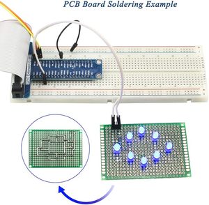 Elektronik komponente Fun Set Roboter Starter Kit PCB Löten Elektronen Kit, LED & Widerstand Kits für Arduino Raspberry Pi ESP32