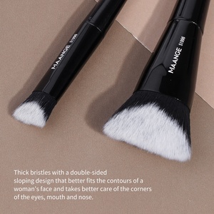 Lüks makyaj fırçası Set yüz için özel Logo vakıf tozu makyaj fırçalar 4 adet allık vakıf makyaj fırçası Set - Product Image 5