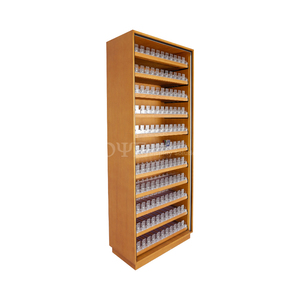 Mehr schicht ige <span class=keywords><strong>Smoke</strong></span> Shop Schrank Tabak laden Holz Zigaretten ständer Zigaretten regale mit Drücker - Product Image 3