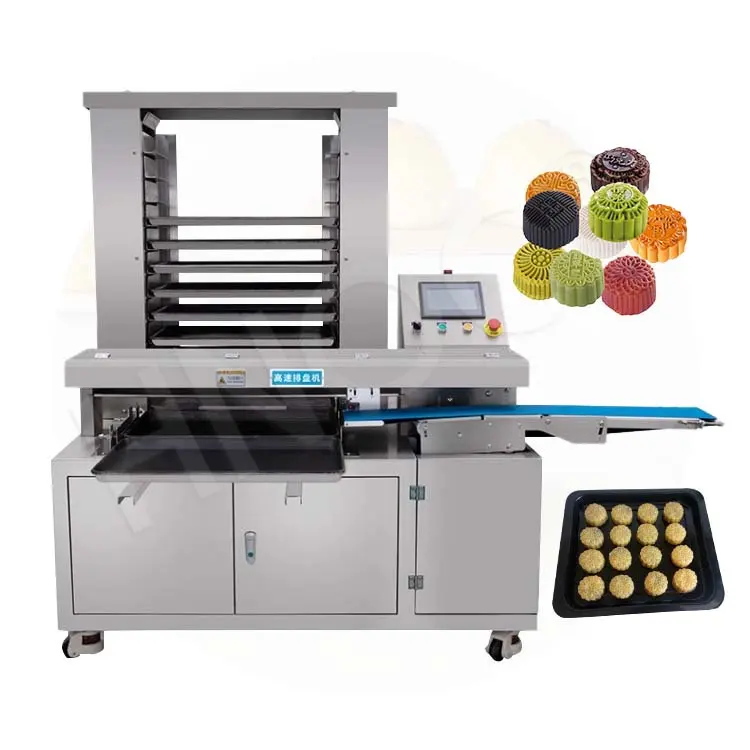 HNOC Mooncake Cookie Bandeja horneada Organizar Máquina de alineación Placa de pastelería Máquina de colocación Bandeja Organizar Máquina para pan