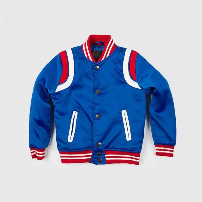 Migliore Qualità All'ingrosso di Modo Bomber Raso di seta Super Unisex Giacca personalizzata da baseball varsity giacche