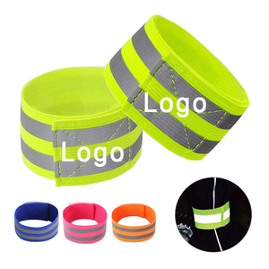MANCAI Sourcing 2 uds correas elásticas de gancho y bucle de alta visibilidad, bandas reflectantes ajustables para muñeca brazo tobillo pierna - Product Image 2