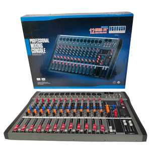 メーカー12 Channelsl Mixiingサウンドオーディオ機器音楽システムDjコントロールコンソール電源12チャンネルプロフェッショナルミキサー