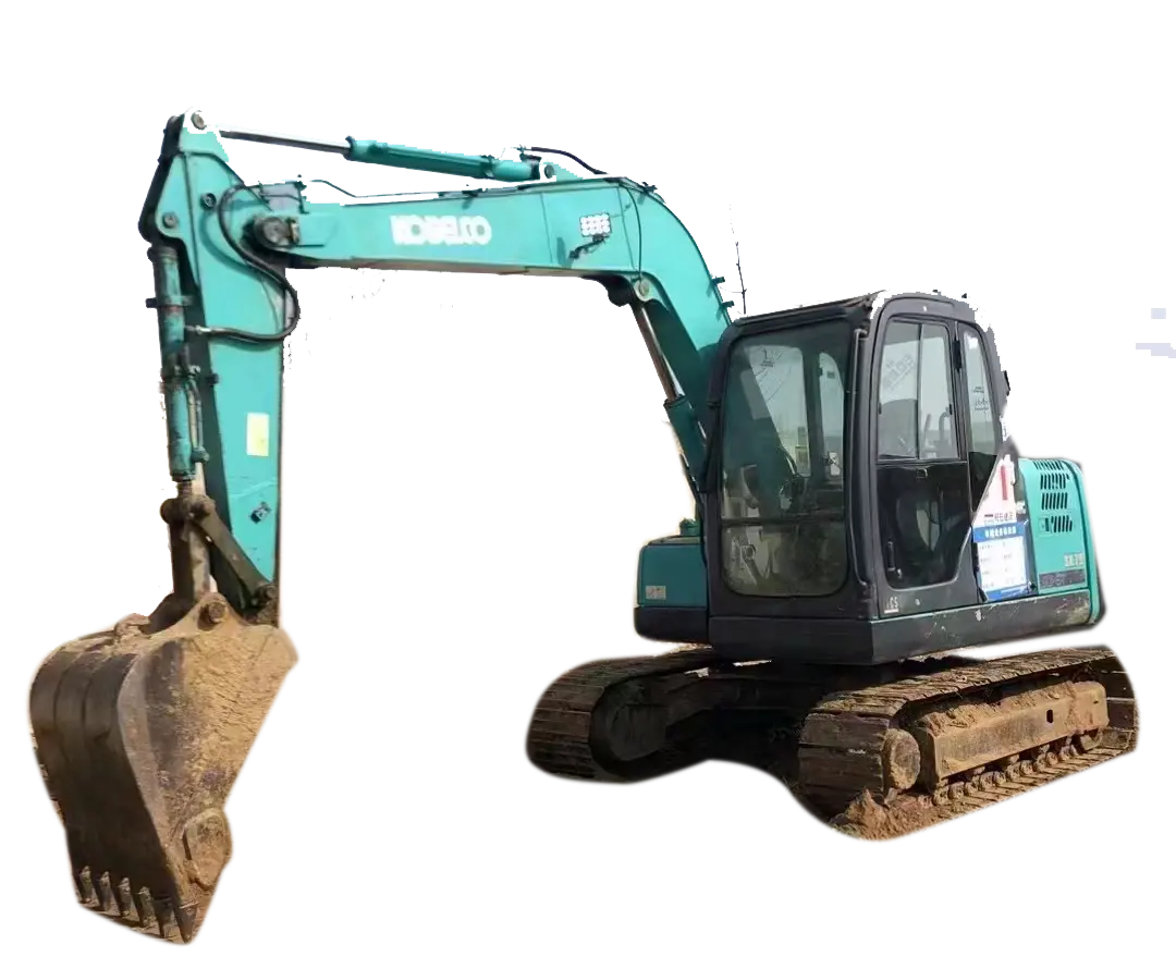 Excavadora de orugas usada Excavadora de segunda mano japonesa Kobelco sk75 vendida a bajo precio de maquinaria de construcción