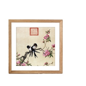 8x8 Square Picture <strong>Frame</strong> Display Picture <strong>4x4</strong> with <strong>Mat</strong> or 8x8 Without <strong>Mat</strong> Black Wood Grain Photo <strong>Frame</strong> for Wall and Tabletop Deco - Product Image 1