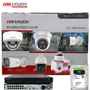 Hikvision PoE CCTV <span class=keywords><strong>Kit</strong></span> 4CH 8CH 16CH <span class=keywords><strong>NVR</strong></span> CMOS trong nhà ngoài trời gia đình ảnh tầm nhìn ban đêm hệ thống giám sát đặt hàng trò chuyện riêng - Product Image 1