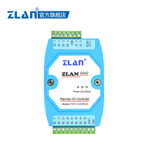 4チャンネルアナログデジタル入出力デジタルネットワークIOコントローラmodbusアナログ入力ZLAN6042 - Product Image 2