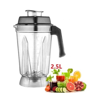 In magazzino commerciale infrangibile 2L 2.5L frullatore In plastica PC di ricambio 0,8l barattolo di macinazione con lama Set dado del frullatore - Product Image 1
