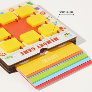 CE Montessori Wooden Tabletop Memory <strong>Challenge</strong> Flip Chess Set Kids Family Interactive Educational Logical Thinking <strong>Matching</strong> Toy - Product Image 5