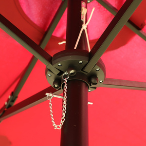 DB büyük 15x9ft çift taraflı dikdörtgen açık veranda pazarı şemsiye avlu hafta sonları için ışık bazı-Red ile dahil - Product Image 5