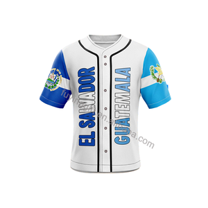 カスタムプリントメキシコUSAグアテマラプエルトリコホンジュラスエルサルバドルニカラグア旗サッカーTシャツ野球ジャージー - Product Image 3
